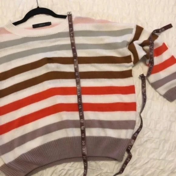 Striped Long Sleeve Chunky Knit Sweater - Picture 5 of 7